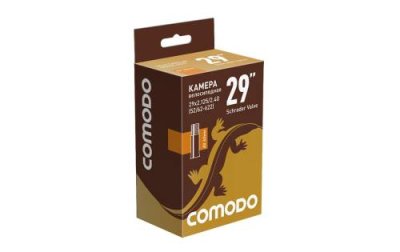 Велокамера COMODO, 29 x 2.125/2.40 (52/62-622), AV 40 мм, бутиловая, TBCM292125AV40BT / Камеры для велосипеда | Спорт и отдых | V4.Ru: Маркетплейс