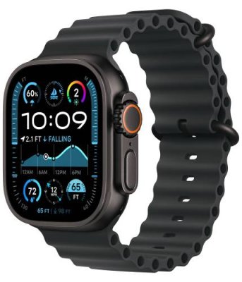 Apple Watch Ultra 2 GPS + Cellular, 49 мм, корпус из черного титана, ремешок Ocean черного цвета / Watch Ultra 2 | Электроника | V4.Ru: Маркетплейс