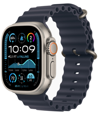 Apple Watch Ultra 2 GPS + Cellular, 49 мм, корпус из бежевого титана, ремешок Ocean темно-синего цвета / Watch Ultra 2 | Электроника | V4.Ru: Маркетплейс