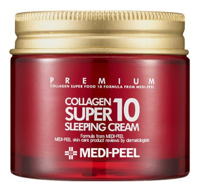 Ночной крем для лица с коллагеном Collagen Super10 Sleeping Cream 70мл / Кремы | Товары для красоты | V4.Ru: Маркетплейс