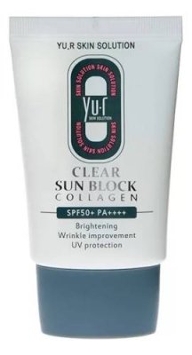 Солнцезащитный крем для лица с коллагеном Clear Sun Block Collagen SPF50+ PA++++ 30мл / Кремы | Товары для красоты | V4.Ru: Маркетплейс