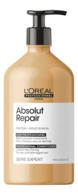 Восстанавливающий кондиционер для сильно поврежденных волос Serie Expert Absolut Repair Protein + Gold Quinoa: Кондиционер 750мл / Кондиционеры для волос | Товары для красоты | V4.Ru: Маркетплейс