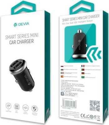 Автомобильный блок питания Devia Smart Car Charger универсальный (USB) 2,1A (White) (003035) / Автомобильные зарядные устройства | Электроника | V4.Ru: Маркетплейс