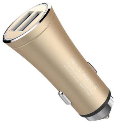 Автомобильный блок питания Rock H1 Car Charger with Hammer 2xUSB, 5V, 2,4A (общ.) (Gold) / Автомобильные зарядные устройства | Электроника | V4.Ru: Маркетплейс