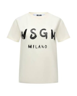 Футболка с черным лого, белая MSGM / Топы, Футболки | Одежда, обувь и аксессуары | V4.Ru: Маркетплейс