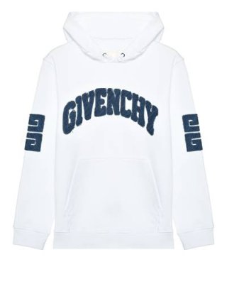 Толстовка-худи с капюшоном и логотипом, белая Givenchy / Толстовки, Свитшоты | Одежда, обувь и аксессуары | V4.Ru: Маркетплейс