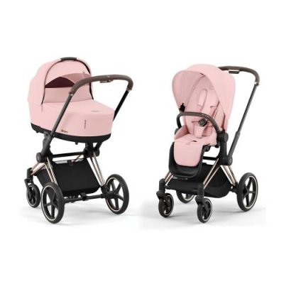 CYBEX Priam IV Rosegold 2 в 1 цвет Peach Pink в комплекте со спальным блоком Lux Carry Cot / Коляски 2 в 1 | Одежда, обувь и аксессуары | V4.Ru: Маркетплейс