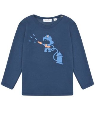 Темно-синяя толстовка с принтом "пожарный" Sanetta Kidswear / Свитеры, Толстовки | Одежда, обувь и аксессуары | V4.Ru: Маркетплейс