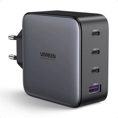 Сетевое зарядное устройство UGREEN CD226 USB-A+3xUSB-C, 100 Вт серый / Сетевые зарядные устройства | Электроника | V4.Ru: Маркетплейс