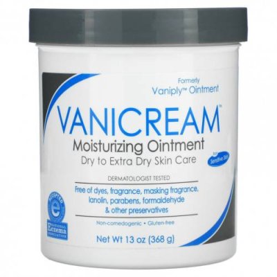 Vanicream, Увлажняющая мазь, для ухода за сухой и очень сухой кожей, без отдушек, 13 унций (368 г) / Сухая, раздраженная кожа | Аптека | V4.Ru: Маркетплейс