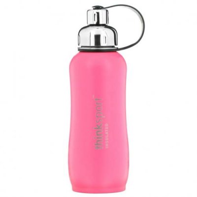 Think, Thinksport , Insulated Sports Bottle, Dark Pink, 25 oz (750ml) / Бутылки, шейкеры и вода | Аптека | V4.Ru: Маркетплейс