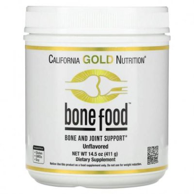 California Gold Nutrition, Bone Food, добавка для поддержки здоровья костей и суставов, 411 г (14,50 унции) / Добавки для здоровья костей | Аптека | V4.Ru: Маркетплейс