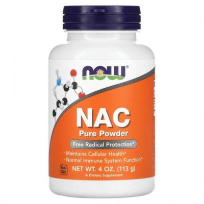 NOW Foods, NAC Pure Powder, 4 oz (113 g) / N-ацетилцистеин | Аптека | V4.Ru: Маркетплейс