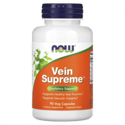 NOW Foods, Vein Supreme, 90 растительных капсул / Препараты на основе трав | Аптека | V4.Ru: Маркетплейс