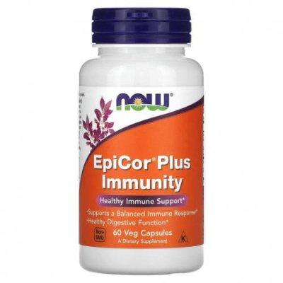 NOW Foods, EpiCor Plus Immunity, 60 растительных капсул / EpiCor | Аптека | V4.Ru: Маркетплейс