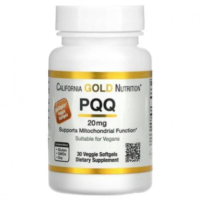 California Gold Nutrition, пирролохинолинхинон, 20 мг, 30 растительных капсул / PQQ ( пирролохинолинхинон) | Аптека | V4.Ru: Маркетплейс