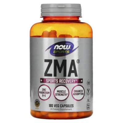 NOW Foods, Sports, ZMA, восстановление после физической активности, 180 капсул / ZMA | Аптека | V4.Ru: Маркетплейс