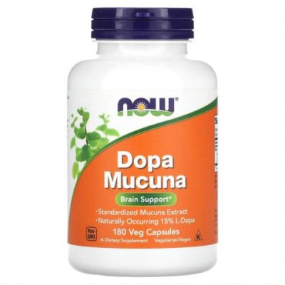 NOW Foods, Dopa Mucuna, 180 растительных капсул / Мукуна жгучая | Аптека | V4.Ru: Маркетплейс