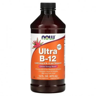 NOW Foods, Ultra B-12, 16 жидких унций (473 мл) / Комплекс витаминов группы B | Аптека | V4.Ru: Маркетплейс