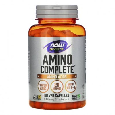 NOW Foods, Amino Complete, аминокислотный комплекс, 120 вегетарианских капсул / Смеси аминокислот | Аптека | V4.Ru: Маркетплейс