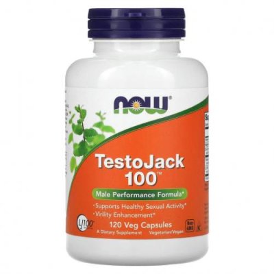 NOW Foods, TestoJack 100, 120 растительных капсул / Тестостерон | Аптека | V4.Ru: Маркетплейс