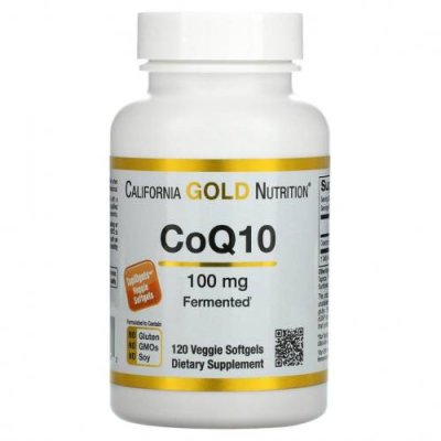 California Gold Nutrition, коэнзим Q10, 100 мг, 120 растительных капсул / Коэнзим Q10 (CoQ10) | Аптека | V4.Ru: Маркетплейс