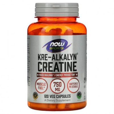 NOW Foods, Sports, Kre-Alkalyn Creatine (креалкалин креатин), 120 капсул / Буферизованный креатин | Аптека | V4.Ru: Маркетплейс