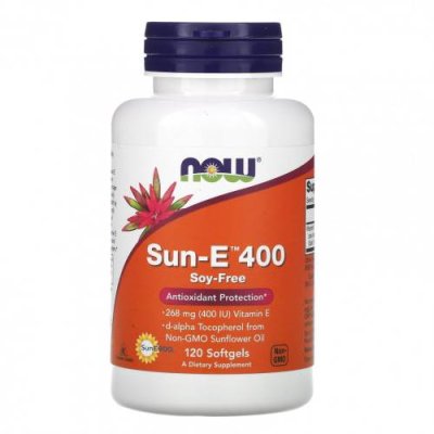 NOW Foods, Sun-E 400, 120 капсул / Витамин Е | Аптека | V4.Ru: Маркетплейс