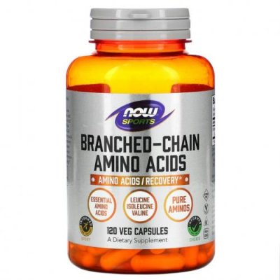 NOW Foods, Sports, аминокислоты с разветвленной цепью, 120 растительных капсул / BCAA | Аптека | V4.Ru: Маркетплейс