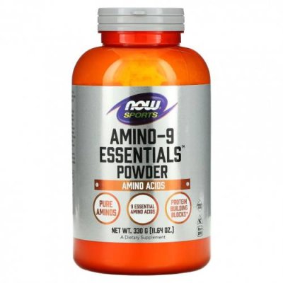 NOW Foods, Sports, Amino-9 Essentials Powder, 330 г (11,64 унции) / Смеси аминокислот | Аптека | V4.Ru: Маркетплейс