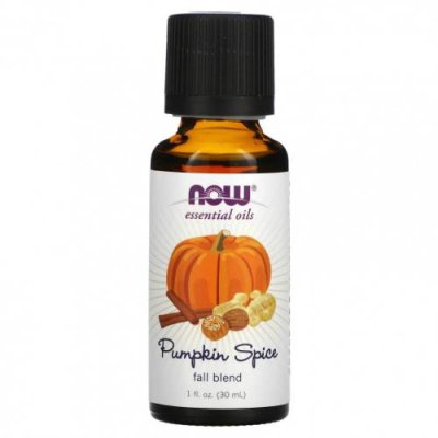 NOW Foods, Essential Oils, Pumpkin Spice, Fall Blend, 1 fl oz (30 ml) / Смеси | Аптека | V4.Ru: Маркетплейс