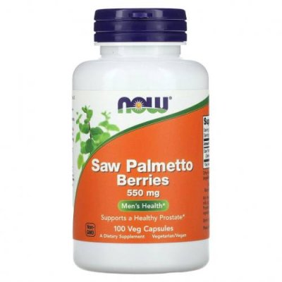 NOW Foods, Saw Palmetto, для мужского здоровья, 550 мг, 100 растительных капсул / Сереноя | Аптека | V4.Ru: Маркетплейс