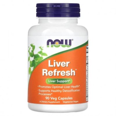 NOW Foods, Liver Refresh, 90 растительных капсул / Препараты для печени | Аптека | V4.Ru: Маркетплейс