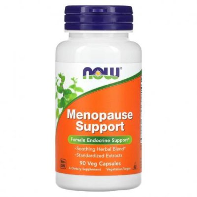 NOW Foods, Menopause Support, 90 растительных капсул / Женские гормональные средства | Аптека | V4.Ru: Маркетплейс