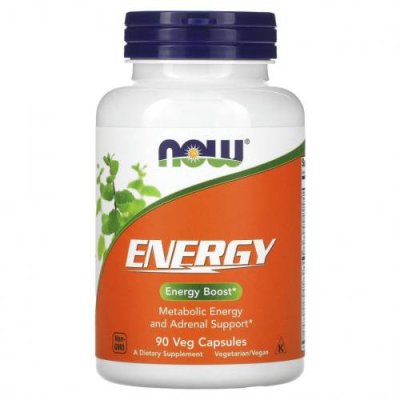 NOW Foods, Energy, 90 растительных капсул / Адаптогены | Аптека | V4.Ru: Маркетплейс