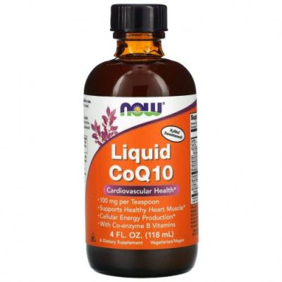 NOW Foods, жидкий коэнзим Q10, 100 мг, 118 мл (4 жидк. унции) / Коэнзим Q10 (CoQ10) | Аптека | V4.Ru: Маркетплейс