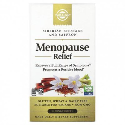 Solgar, Menopause Relief, 30 мини-таблеток / Женское здоровье | Аптека | V4.Ru: Маркетплейс