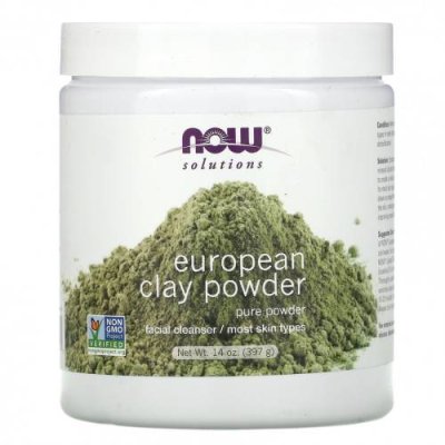 NOW Foods, Solutions, European Clay Powder, 397 г (14 унций) / Маски с глиной | Аптека | V4.Ru: Маркетплейс