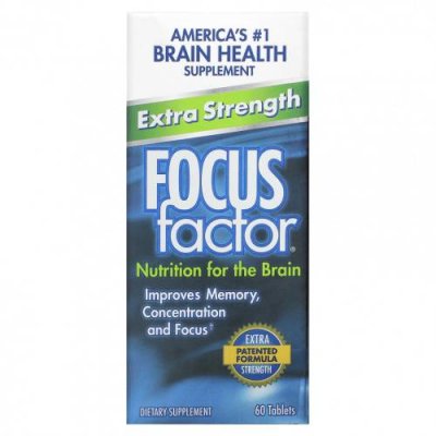 Focus Factor, Extra Strength, 60 таблеток / Препараты для памяти и когнитивных функций | Аптека | V4.Ru: Маркетплейс