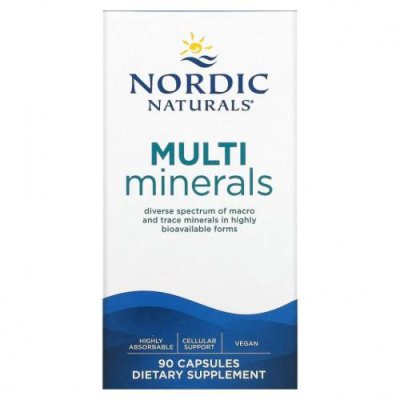 Nordic Naturals, Multi Minerals, 90 капсул / Мультиминеральные препараты | Аптека | V4.Ru: Маркетплейс