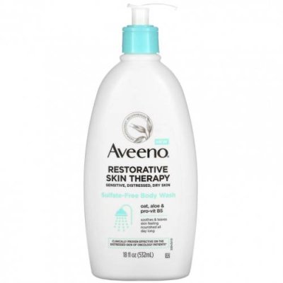 Aveeno, Restorative Skin Therapy, гель для душа без сульфатов, 532 мл (18 жидк. Унций) / Гель для тела и гель для душа | Аптека | V4.Ru: Маркетплейс