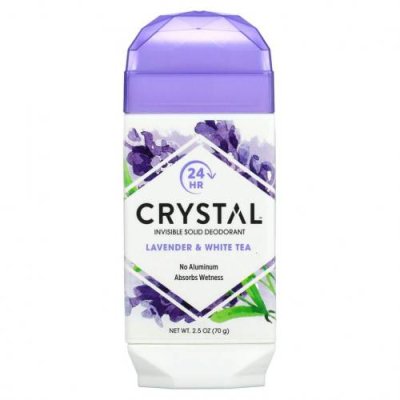 Crystal Body Deodorant, Натуральный дезодорант, лаванда и белый чай, 2,5 унц. (70 г) / Дезодоранты | Аптека | V4.Ru: Маркетплейс