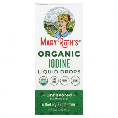 MaryRuth Organics, Жидкие капли органического йода, без добавок, 30 мл (1 жидк. Унция) / Йод | Аптека | V4.Ru: Маркетплейс