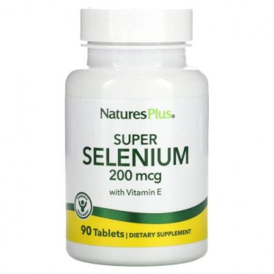 NaturesPlus, Super Selenium, высокоэффективный селен, 200 мкг, 90 таблеток / Селен | Аптека | V4.Ru: Маркетплейс