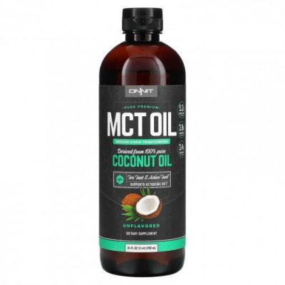 Onnit, Масло MCT, без добавок, 709 мл (24 жидк. Унции) / Масло со среднецепочечными триглицеридами | Аптека | V4.Ru: Маркетплейс