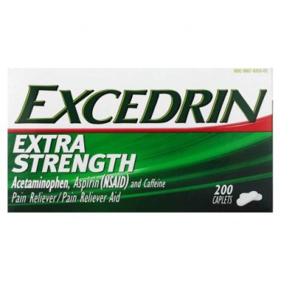 Excedrin, Extra Strength, 200 капсул / Боль и повышенная температура | Аптека | V4.Ru: Маркетплейс