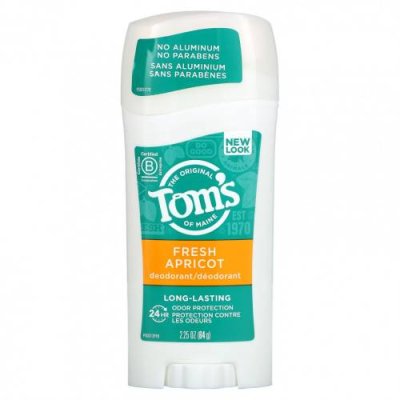 Tom's of Maine, Дезодорант длительного действия, свежий абрикос, 64 г (2,25 унции) / Дезодоранты | Аптека | V4.Ru: Маркетплейс