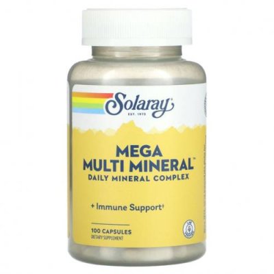 Solaray, Mega Multi Mineral, 100 капсул / Мультиминеральные препараты | Аптека | V4.Ru: Маркетплейс