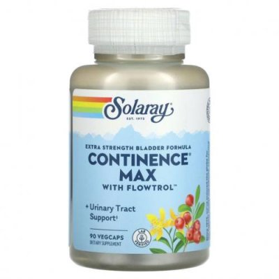 Solaray, Формула для мочевого пузыря Extra Strength, Continence Max с Flowtrol, 90 растительных капсул / Препараты на основе трав | Аптека | V4.Ru: Маркетплейс