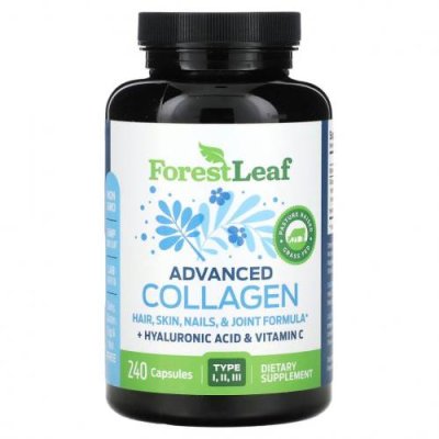 Forest Leaf, Advanced Collagen, 240 капсул / Коллаген, добавки | Аптека | V4.Ru: Маркетплейс